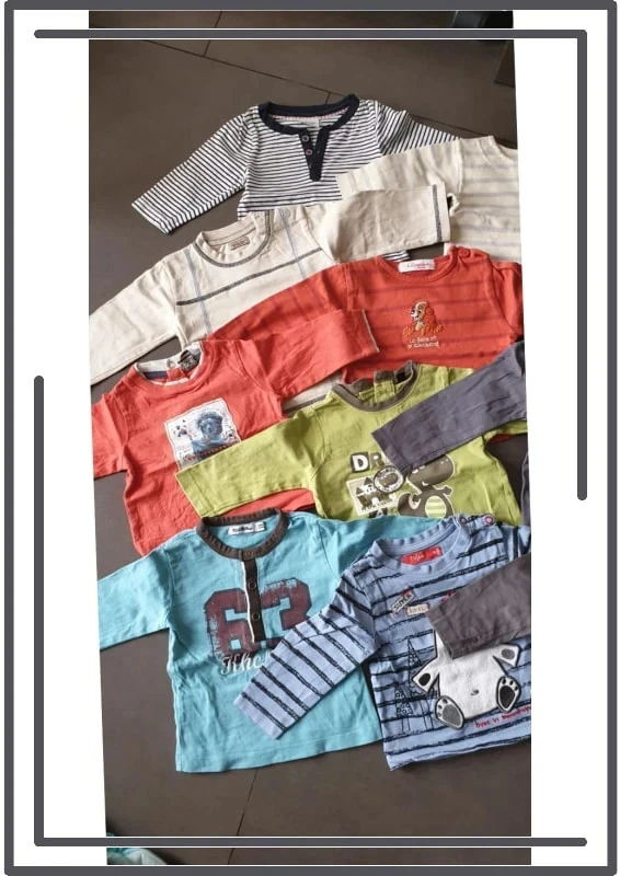 Lot 12 t-shirt manches longues